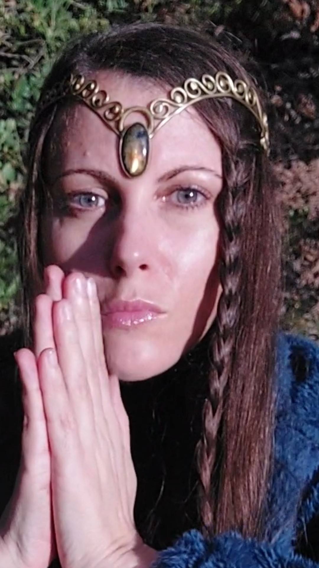Sacred elven tiara with labradorite — My Earth