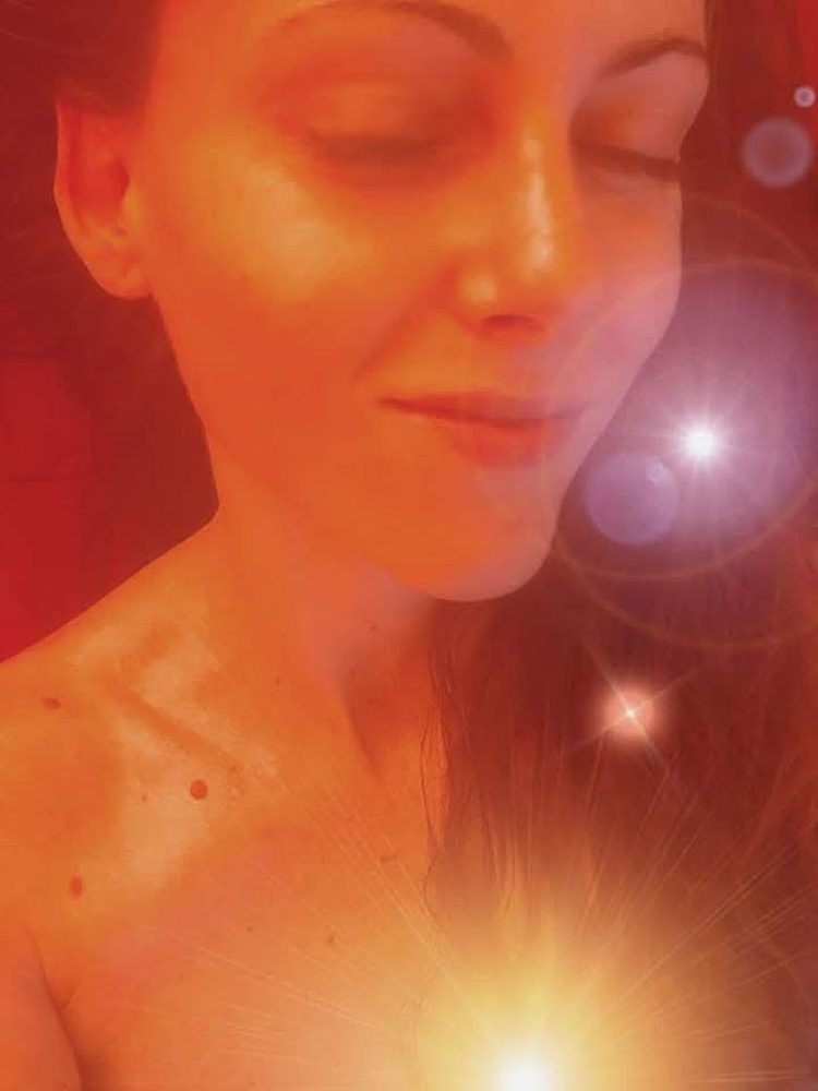 Michela in meditation — Sun & Moon