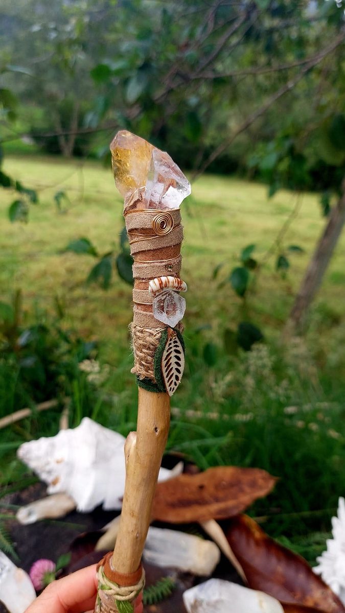 Citrine wand garden