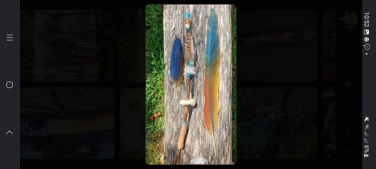 Sacred wands feathers ceremonial
